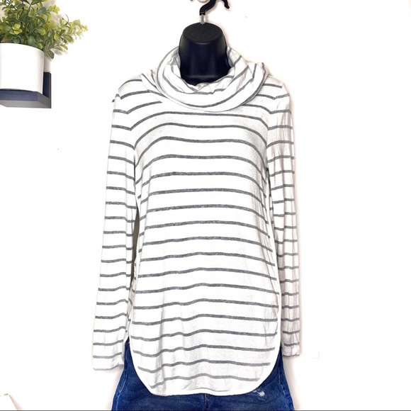 Lou & Grey Striped Signaturesoft Cowl Tunic XS - Picture 2 of 8